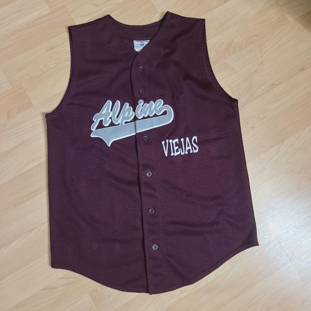 Alpine Viejas Vintage Baseball Sleeveless Mesh Jersey XL